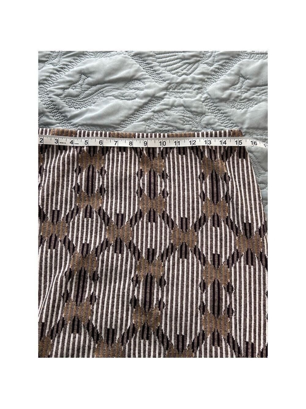 Anthropologie Neutral Jacquard Knit Long Skirt, M - Picture 7 of 8
